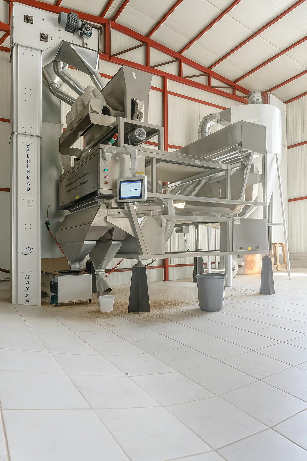 Advanced Sortex machine for precision pistachio sorting and quality control