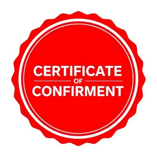 Certificate of Conformity
