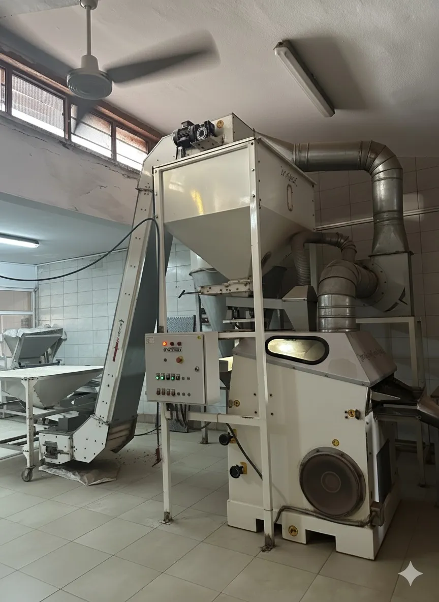 Professional stone sorting machine for pistachio processing and quality control